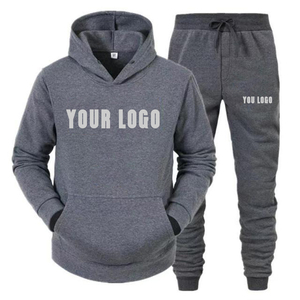 Sudadera con logotipo personalizado para hombre, ropa deportiva masculina con capucha y pantalones de chándal, venta al por mayor - Product Image 5