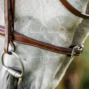 Customized High Quality PU Leather/Nylon <b>Horse</b> Bridle Classic Design Comfortable Noseband Browband Any Riding Style Custom - Product Image 3