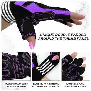 Guantes de cuero de gimnasio de protección completa personalizados de alta calidad, guantes antideslizantes para entrenamiento físico, guantes de entrenamiento para ciclismo y uso deportivo - Product Image 3