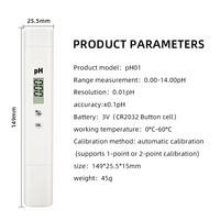 Testeur de PH-mètre numérique professionnel gamme 0-14 Kits de test d'eau de capteur de PH Portable et Benchtop