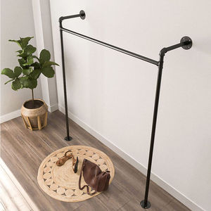 Water-Pipe Carbon Steel Clothes Organizer Stand with 120x35x150cm Dimensions for <b>Wardrobe</b> & Clothing Store GQA68039 - Product Image 3