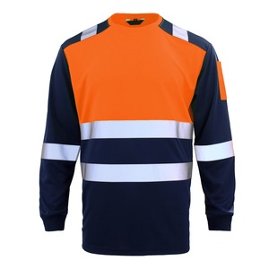 Combinaisons de travail à manches longues en polyester pour hommes, haute visibilité, tailles plus grandes, impression numérique, détection des aiguilles - Product Image 1