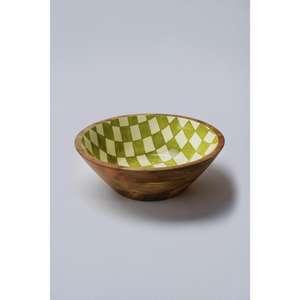 Grand saladier en bois de Sesham pour dîner en famille Verts frais et présentation de table - Product Image 3