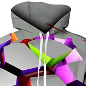 Sudadera Deportiva de Manga Larga con Capucha, Estilo Urbano, Talla Grande, Transpirable, 100% Poliéster, Impresión 3D, Estilo Europeo y Americano, para Invierno - Product Image 5