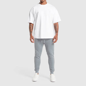 Sweatpants cotton fleece <b>soft</b> flexible durable fabric adjustable waistband factory supplier suitable for workout or streetwear - Product Image 2