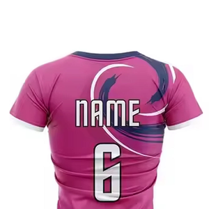 Conjunto de Uniforme de Voleibol Personalizado, Diseño de Sublimación Impreso Premium, Camiseta y Pantalones Cortos de Equipo, Logotipo Personalizado del Fabricante, 100% Poliéster - Product Image 6