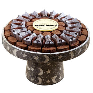 Soporte de madera para chocolate de nácar, cuenco dulce hecho a mano de alta calidad, cuenco de chocolate nuevo elegante clásico - Product Image 3