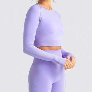 ชุดโยคะแบบเต็มตัว ปี 2025 กางเกงเลกกิ้งเอวสูง ชุดออกกำลังกายสำหรับผู้หญิง บราไร้ตะเข็บและกางเกงเลกกิ้ง ระบายอากาศได้ดี ยืดได้สี่ทิศทาง - Product Image 2