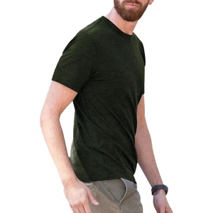 เสื้อยืดไหมพรมสำหรับผู้ชายลายถักย้อมสีขนาดพิเศษดีไซน์ล่าสุด - Product Image 4
