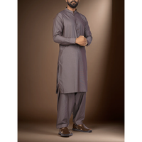 Shalwar Kameez décontracté pour homme 2025 – Kurta Pajama pakistanais uni, extensible dans quatre directions, respirant, idéal pour l'été