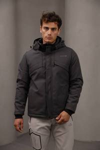 <b>Mens</b> Long Winter Satin Thick Outdoor Warm Waterproof Windproof Casual Coat Softshell Parka Fashion Streetwear - Product Image 3