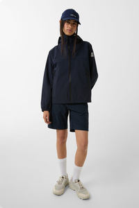 Veste Leska Softshell pour femmes bleu foncé de qualité supérieure personnalisée Prix d'usine Manches complètes et vestes d'extérieur coupe-vent pour femmes - Product Image 5