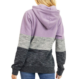 Personnalisé unisexe épais à capuche femmes sweat couleur unie à manches longues Sport Gym polaire pull uni femmes sweats à capuche - Product Image 5