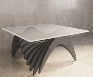 Mesa de centro Asteris paramétrica única, muebles llamativos de diseño contemporáneo ligeros extraíbles para hogares modernos - Product Image 1