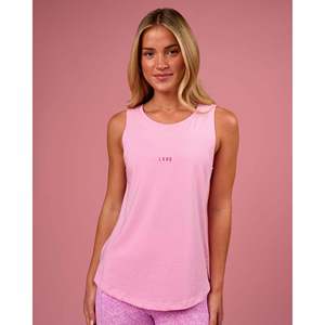 เสื้อกล้ามทรงยาว Go-To FLXCotton สีชมพูโรส-อัลตร้าพิงค์-ระบายอากาศได้ดี ทรงครอป สปอร์ต ไซส์เดียว  พร้อมโลโก้สั่งทำด้านหน้า - Product Image 1