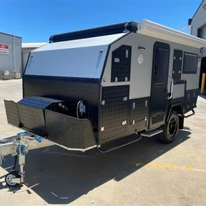 Mejor precio 2024 Expedition Teerdrop Camper Trailers Precio bajo Road Camper Trailer Caravan Van Shell 4x4 Entrega rápida - Product Image 1