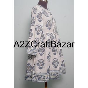 Robe midi décontractée pour femme, col en V, manches longues, en coton, imprimé numérique, taille naturelle, pour les occasions de fête, lavable, en gros, de la meilleure qualité - Product Image 4