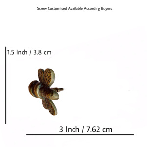 Moderno hierro fundido abejorro latón animales armario tiradores alta calidad armario cajón tocador cocina baño fácil - Product Image 4