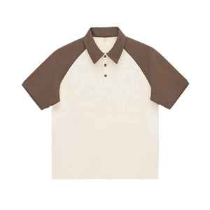 Cotton Knitted Fabric Button Front <b>Long</b> <b>Sleeve</b> Polo <b>Shirts</b>, <b>Men's</b> Polo <b>Shirts</b> Custom Polo <b>Shirt</b> solid color <b>Stripes</b> Breathable - Product Image 5