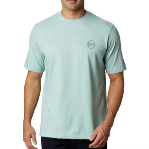 T-shirt uni pour homme adulte, coupe ample, imprimé, 100% coton, vêtements d'été, manches courtes, t-shirt pour homme - Product Image 1