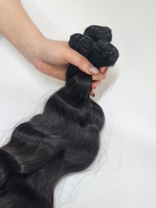 ผมเวอร์จินเวียดนาม Dream Hair T01 แบบเย็บสองชั้น หนาแน่นพิเศษ น้ำหนัก 100 กรัม มัดละ 30 นิ้ว สำหรับต่อผม ทนความร้อน ทุกสี - Product Image 3