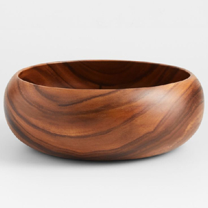 Cuenco de madera de mango de mesa de alta calidad, cuenco de madera hecho a mano para servir, comprar a exportadores indios - Product Image 2