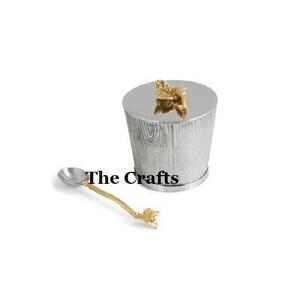 Cubo de hielo martillado de acero inoxidable Cubo de hielo de forma redonda de tamaño personalizado para uso doméstico en hoteles y restaurantes - Product Image 3