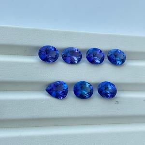 Premium 10x8mm poire coupe facettes véritable bleu tanzanite pierre précieuse en vrac pour la fabrication de bijoux prix de gros du fournisseur de l'inde - Product Image 2