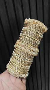 ชุดกำไลข้อมือเจ้าสาวสไตล์วินเทจคุณภาพสูง แฟชั่นสุดฮิต สำหรับงานแต่งงาน งานเลี้ยง ดีไซน์หรูหรา สำหรับผู้หญิงและเด็กผู้หญิง  ขั้นต่ำในการสั่งซื้อน้อย - Product Image 5