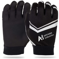 Guantes de Receptor de Fútbol Americano AREONE INDUSTRIES |   Empuñadura de Silicona con Logotipo del Equipo |   Par de modelos AI-2805 |   Hecho en Pakistán |   Personalizado