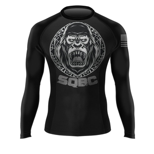 Black Gorilla Rash Guard Camisa de compresión de manga completa Entrenamiento MMA Gear & BJJ Wear para hombres - Product Image 1