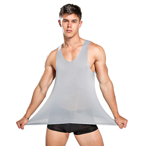 Débardeurs pour hommes Muscle Fit Workout Fitness 100% coton séchage rapide vêtements de sport Gym débardeur Fitness conçu hommes débardeur - Product Image 3