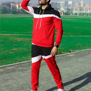 Conjunto Deportivo Personalizado OEM para Hombre, Chaqueta con Capucha y Cremallera Completa, Pantalones Deportivos de Felpa Técnica Cortavientos, Traje Deportivo Holgado para Gimnasio - Product Image 1