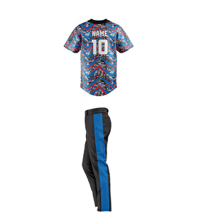 New Custom Made Breathable Polyester/Cotton Sports <b>Baseball</b> Uniform for Unisex Pakistan with Custom Logo and Unique Style - Product Image 4