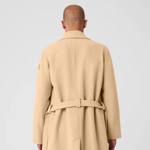 Abrigo de Lana Entallado para Hombre con Diseño Cruzado, Abrigos de Lana de Invierno para Ocasiones Formales de Negocios y Casuales, Venta al por Mayor - Product Image 4