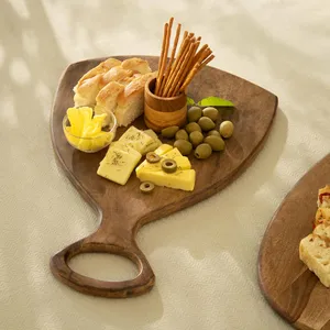 Planche à découper de cuisine en acacia de qualité supérieure à bas quantité minimale de commande avec poignée boîte de vente directe d'usine emballage vente directe d'usine - Product Image 4