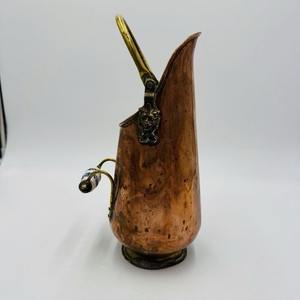 Seau à charbon en cuivre vintage massif avec des lignes élégantes et une forte adhérence, idéal pour une utilisation de foyer décoratif ou une solution de stockage - Product Image 3