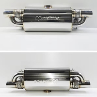 MAINTEC Silenciador Universal con Válvula Tipo T (Válvula de Vacío/EVC) Acero Inoxidable 304 de 1.5 mm de Espesor, Fabricación OEM Personalizada, Nuevo y de Alta Calidad