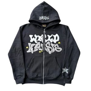 Sudaderas de invierno de algodón 100% de peso pesado para hombres con sudaderas con capucha de impresión de logotipo personalizado - Product Image 5