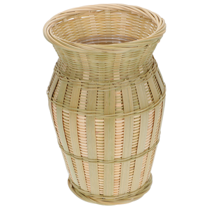 Jarrón de bambú tejido Beige hecho en Vietnam material ecológico para decoración del hogar y decoración de vajilla al por mayor - Product Image 4
