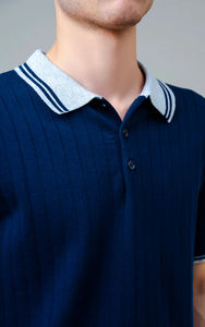 High Quality Custom Sports Golf Classic Plain <b>Blue</b> Knitted <b>Polo</b> Short Sleeve Quick Dry Athletic & Streetwear Men's <b>Polo</b> <b>Shirts</b> - Product Image 2