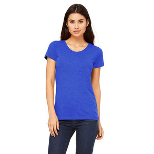 Avoine Tri-Blend Femme Coupe Classique T-shirt Tri-Blend T-shirts unis vierges Idéal pour les conceptions personnalisées T-shirt respirant pour dames - Product Image 5