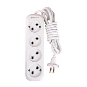 4 Way White <b>Extension</b> <b>Socket</b> Without Grounding 3 Meters Cable Electrical Power Strip ABS Plastic UK US EU Plug Switching <b>Socket</b> - Product Image 2