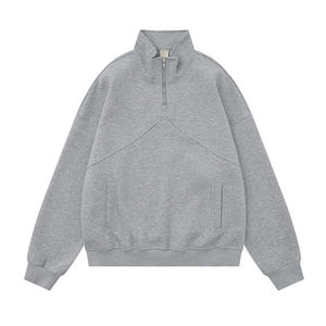 KIVOTECH Sweat-shirts à capuche personnalisés pour homme et unisexe, pull épais 100 % coton, molleton écologique, épaules tombantes - Product Image 1