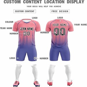 Camiseta de Fútbol Personalizada de Manga Corta con Cuello en V para Hombre con Número Personalizado, Tejido de Punto, Cargada por Dress Sports - Product Image 6