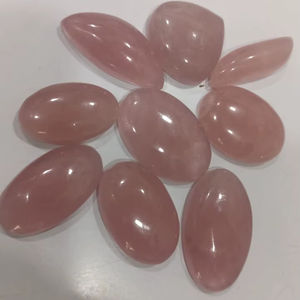 Lote de Cabujones de Cuarzo Rosa Natural, Increíble Gema Rosa Suelta con Cambio de Color, Tamaño Libre para Joyería y Sanación - Product Image 1