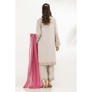 Traje Bordado Swiss Lawn Slub de 3 Piezas, Colección de Verano IPSTD-44854 - Product Image 3