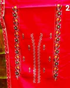 Trajes de Salwar Kameez de tamaño libre de diseñador moderno para mujer, ropa de fiesta tradicional india y paquistaní bordada a mano - Product Image 3