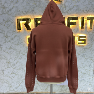 Design personnalisé meilleur matériel tarifs de gros haute qualité 500 GSM coton polaire personnalisé sérigraphie fermeture éclair sweats à capuche - Product Image 3