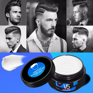 Salon de coiffure soins des cheveux pour hommes produits coiffants coiffure cheveux mats pâte de cire argile pour hommes marque privée V5 - Product Image 3